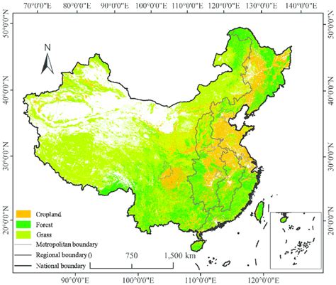 china agriculture land area